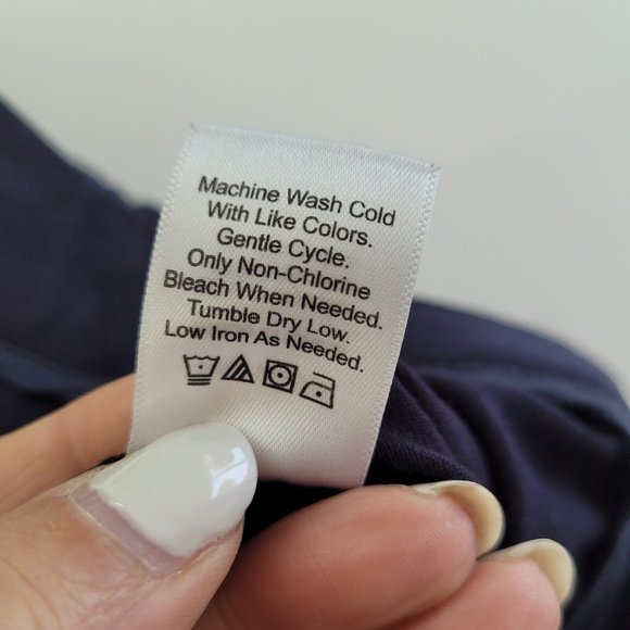 Coldwater Creek Pants Womens‎ 14Navy Blue Natural Fit Dress Trouser Office - Picture 5 of 12